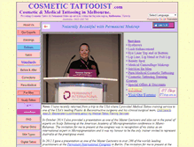 Tablet Screenshot of cosmetictattooist.com